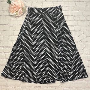 Charlotte Russe Midi Black & White Skirt